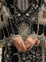 Bin Ilyas Dhanak Luxury Embroidered 3-Piece Unstitched Winter Suit – DE-4129