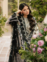 Bin Ilyas Dhanak Luxury Embroidered 3-Piece Unstitched Winter Suit – DE-4129