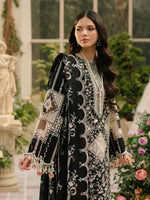 Bin Ilyas Dhanak Luxury Embroidered 3-Piece Unstitched Winter Suit – DE-4129
