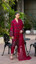 Bareeze Dhanak Embroidered 3-Piece Unstitched Winter Suit – DE-6187